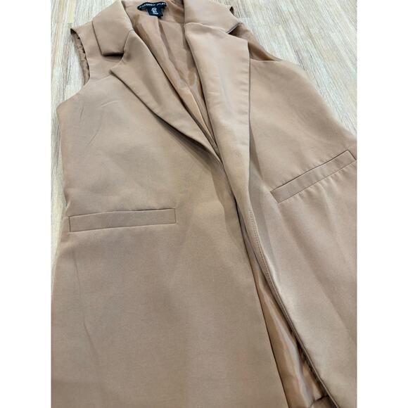 Sincerely Jules Brown Vest Blazer Size Small - Picture 3 of 9